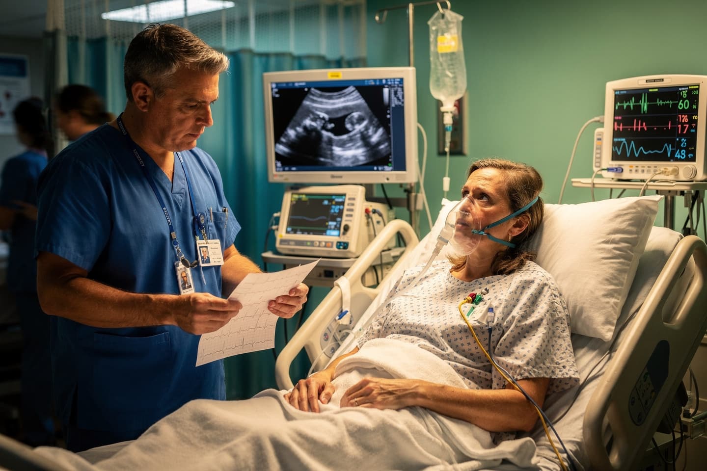 Durere toracică, dispnee și sincopă la o femeie de 57 de ani — un caz de diagnostic dificil
