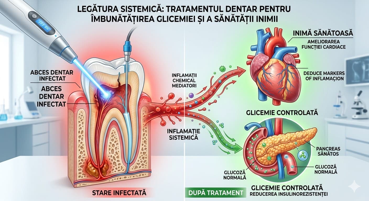 Tratamentul unui dinte infectat poate îmbunătăți glicemia și sănătatea inimii