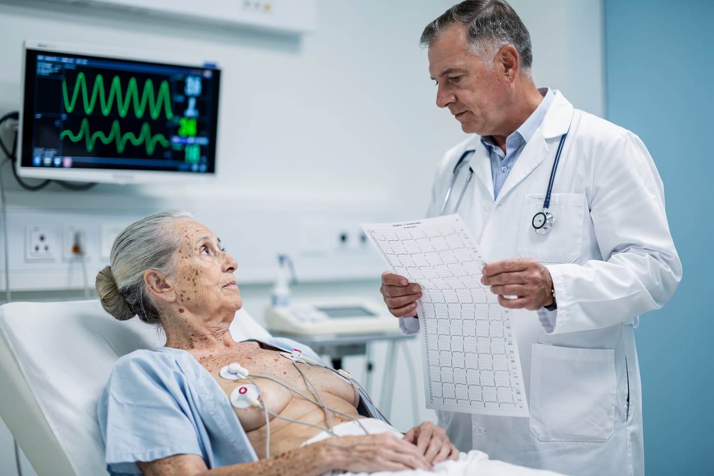 Caz clinic NEJM: femeie de 70 de ani cu palpitații, oboseală și dispnee