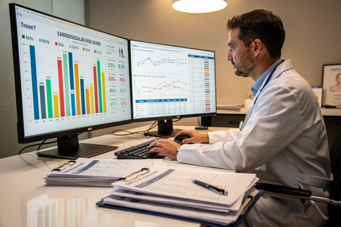 Două predicții de risc cardiovascular