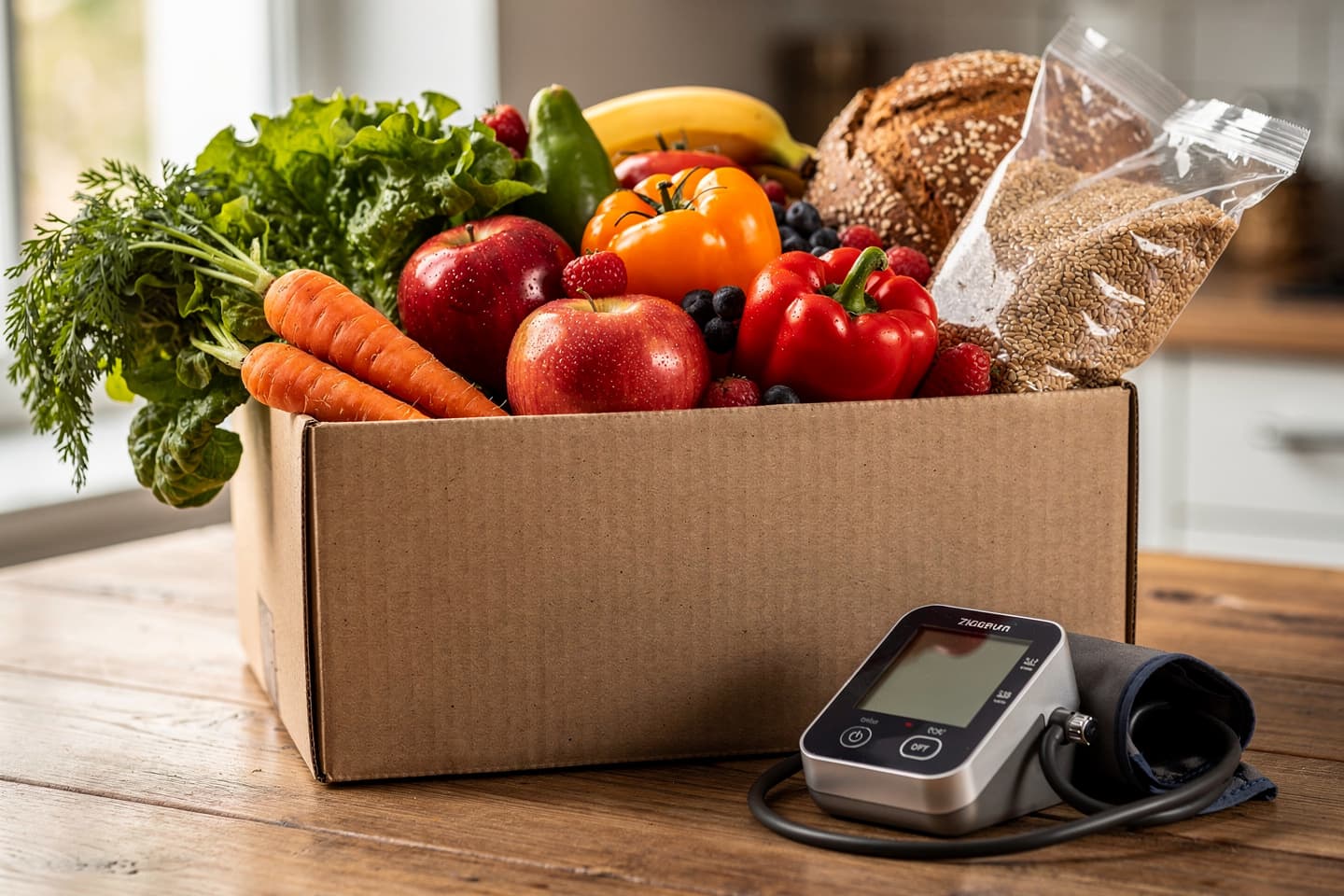 Dieta DASH livrată acasă scade tensiunea arterială la hipertensivii tratați