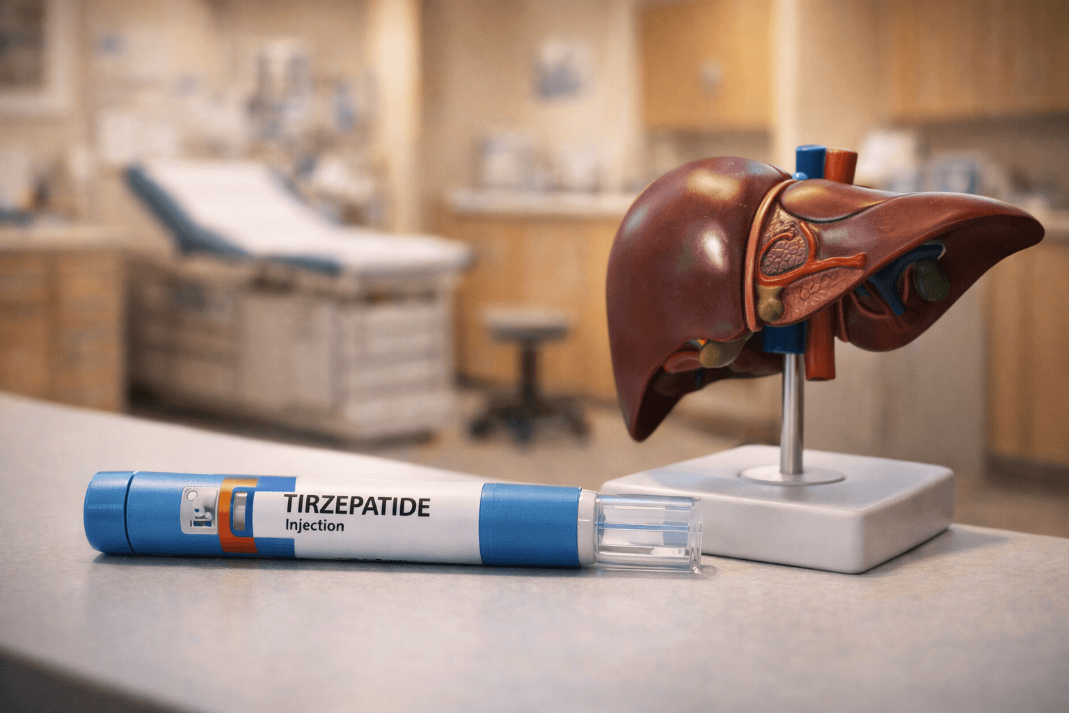 Tirzepatida reduce fibroza hepatică în steatohepatita metabolică
