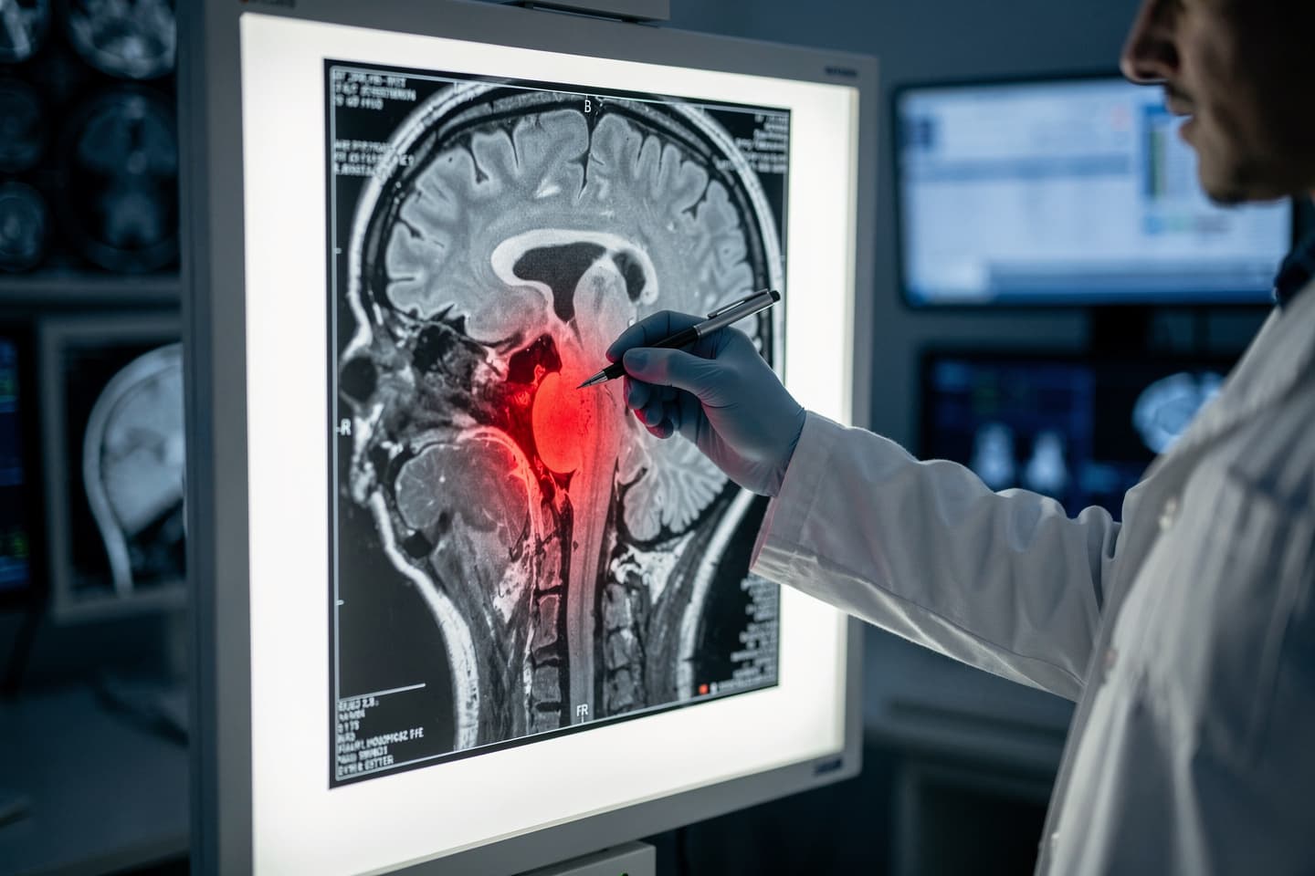 O zonă mică din trunchiul cerebral, implicată în hipertensiunea arterială